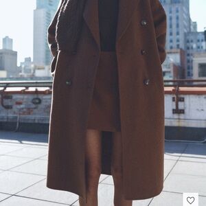 Mango Brown wool coat sold out